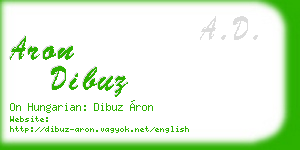 aron dibuz business card
